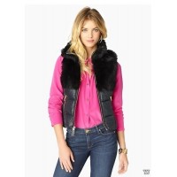Juicy Couture Jackets Outwear Touch of Fur Vest Black Juicy Couture Jackets Outwear Touch of Fur Vest Black