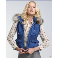 Juicy Couture Jackets Outwear Down Vest Blue Juicy Couture Jackets Outwear Down Vest Blue
