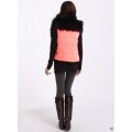 Juicy Couture Jackets Outwear Long Fur Puffer Vest Candy Pop