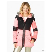 Juicy Couture Jackets Outwear Touch of Fur Puffer Coat Candy Pop