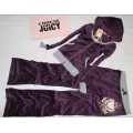 Juicy Couture Tracksuits Heart Crest Velour Hoodie Purple