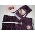 Juicy Couture Tracksuits Heart Crest Velour Hoodie Purple