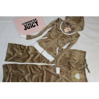 Juicy Couture Tracksuits Heart Crest Velour Hoodie Sandy Juicy Couture Tracksuits Heart Crest Velour Hoodie Sandy