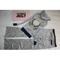Juicy Couture Tracksuits Heart Crest Velour Hoodie Gray Juicy Couture Tracksuits Heart Crest Velour Hoodie Gray