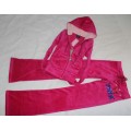 Juicy Couture Tracksuits Flag Heart Velour Hoodie Dragonfruit