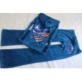 Juicy Couture Tracksuits Flag Heart Velour Hoodie Cyan