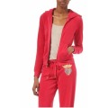 Juicy Couture Tracksuits Crest JC Velour Hoodie Peach