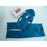 Juicy Couture Tracksuits Crest Juicy Terry Hoodie Cyan Juicy Couture Tracksuits Crest Juicy Terry Hoodie Cyan