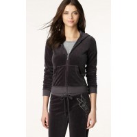 Juicy Couture Tracksuits Crest Arrow Velour Hoodie Chestnut Juicy Couture Tracksuits Crest Arrow Velour Hoodie Chestnut