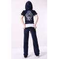 Juicy Couture Short Tracksuits JC Summer Velour Hoodie Regal