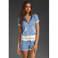Juicy Couture Short Tracksuits Jet Set City Terry Hoodie Summer Lazuli Juicy Couture Short Tracksuits Jet Set City Terry Hoodie Summer Lazuli