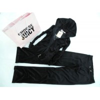 Juicy Couture Tracksuits Crest Juicy Terry Hoodie Black Juicy Couture Tracksuits Crest Juicy Terry Hoodie Black