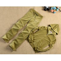 Juicy Couture Tracksuits Crest&JC Velour Hoodie Pistazinus Juicy Couture Tracksuits Crest&JC Velour Hoodie Pistazinus