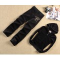 Juicy Couture Tracksuits Crest&JC Velour Hoodie Black Buy