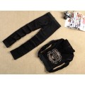 Juicy Couture Tracksuits Crest&JC Velour Hoodie Black Buy