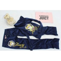 Juicy Couture Tracksuits Flower Juicy Velour Hoodie Regal Juicy Couture Tracksuits Flower Juicy Velour Hoodie Regal