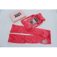 Juicy Couture Tracksuits Crest JC Velour Hoodie Dragonfruit Juicy Couture Tracksuits Crest JC Velour Hoodie Dragonfruit