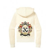 Juicy Couture Tracksuits JC Back Velour Hoodie White Juicy Couture Tracksuits JC Back Velour Hoodie White
