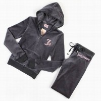 Juicy Couture Tracksuits J Velour Hoodie Black-Grey Juicy Couture Tracksuits J Velour Hoodie Black-Grey