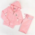 Juicy Couture Tracksuits J Velour Hoodie Light Pink