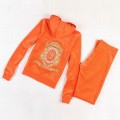 Juicy Couture Tracksuits J Velour Hoodie Orange