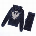 Juicy Couture Tracksuits Crown Bird Velour Hoodie Regal