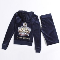 Juicy Couture Tracksuits Crown Logo Velour Hoodie Regal Juicy Couture Tracksuits Crown Logo Velour Hoodie Regal