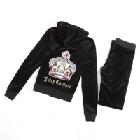 Juicy Couture Tracksuits Crown Logo Velour Hoodie Black Juicy Couture Tracksuits Crown Logo Velour Hoodie Black