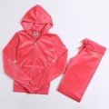 Juicy Couture Tracksuits Crown Logo Velour Hoodie Pink