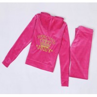 Juicy Couture Tracksuits Crown JUICY Velour Hoodie Fuchsia Juicy Couture Tracksuits Crown JUICY Velour Hoodie Fuchsia