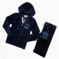 Juicy Couture Tracksuits Crown "JUICY" Velour Hoodie Regal