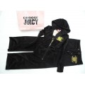 Juicy Couture Tracksuits Crown Juicy Velour Hoodie Black Cheap