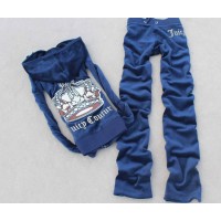 Juicy Couture Tracksuits Big Crown Logo Velour Hoodie Regal Cheap Juicy Couture Tracksuits Big Crown Logo Velour Hoodie Regal Cheap