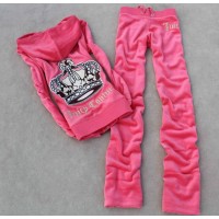 Juicy Couture Tracksuits Big Crown Logo Velour Hoodie Pink Sale Juicy Couture Tracksuits Big Crown Logo Velour Hoodie Pink Sale