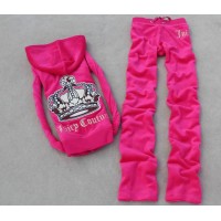 Juicy Couture Tracksuits Big Crown Logo Velour Hoodie Dragon Fruit Juicy Couture Tracksuits Big Crown Logo Velour Hoodie Dragon Fruit