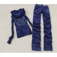Juicy Couture Tracksuits Crown Couture Velour Hoodie Regal