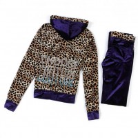 Juicy Couture Tracksuits CHOOSE COUTURE With leopard Velour Purple Juicy Couture Tracksuits CHOOSE COUTURE With leopard Velour Purple