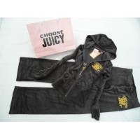 Juicy Couture Tracksuits Crown Juicy Velour Hoodie Ash Black Juicy Couture Tracksuits Crown Juicy Velour Hoodie Ash Black