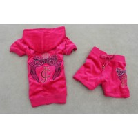 Juicy Couture Short Tracksuits Bow JC Velour Muse Juicy Couture Short Tracksuits Bow JC Velour Muse