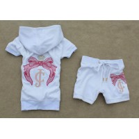 Juicy Couture Short Tracksuits Bow JC Velour White Juicy Couture Short Tracksuits Bow JC Velour White