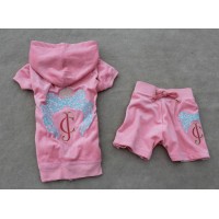 Juicy Couture Short Tracksuits Bow JC Velour Light Pink