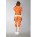 Juicy Couture Short Tracksuits Orignal Velour With Pocket Orange