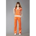 Juicy Couture Short Tracksuits Orignal Velour With Pocket Long Pants Orange