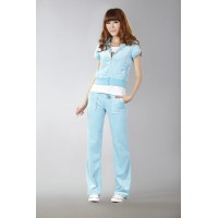 Juicy Couture Short Tracksuits Orignal Velour With Pocket Long Pants Sky Blue Juicy Couture Short Tracksuits Orignal Velour With Pocket Long Pants Sky Blue