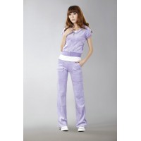 Juicy Couture Short Tracksuits Orignal Velour With Pocket Long Pants Light Purple Juicy Couture Short Tracksuits Orignal Velour With Pocket Long Pants Light Purple