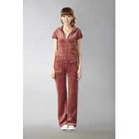 Juicy Couture Short Tracksuits Orignal Velour With Pocket Long Pants Dark Indpink Juicy Couture Short Tracksuits Orignal Velour With Pocket Long Pants Dark Indpink