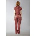 Juicy Couture Short Tracksuits Orignal Velour With Pocket Long Pants Dark Indpink