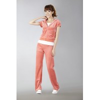 Juicy Couture Short Tracksuits Orignal Velour Long Pants Pink Juicy Couture Short Tracksuits Orignal Velour Long Pants Pink
