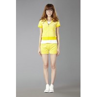 Juicy Couture Short Tracksuits Orignal Velour Yellow Juicy Couture Short Tracksuits Orignal Velour Yellow