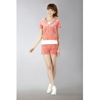 Juicy Couture Short Tracksuits Orignal Velour In Pink Juicy Couture Short Tracksuits Orignal Velour In Pink